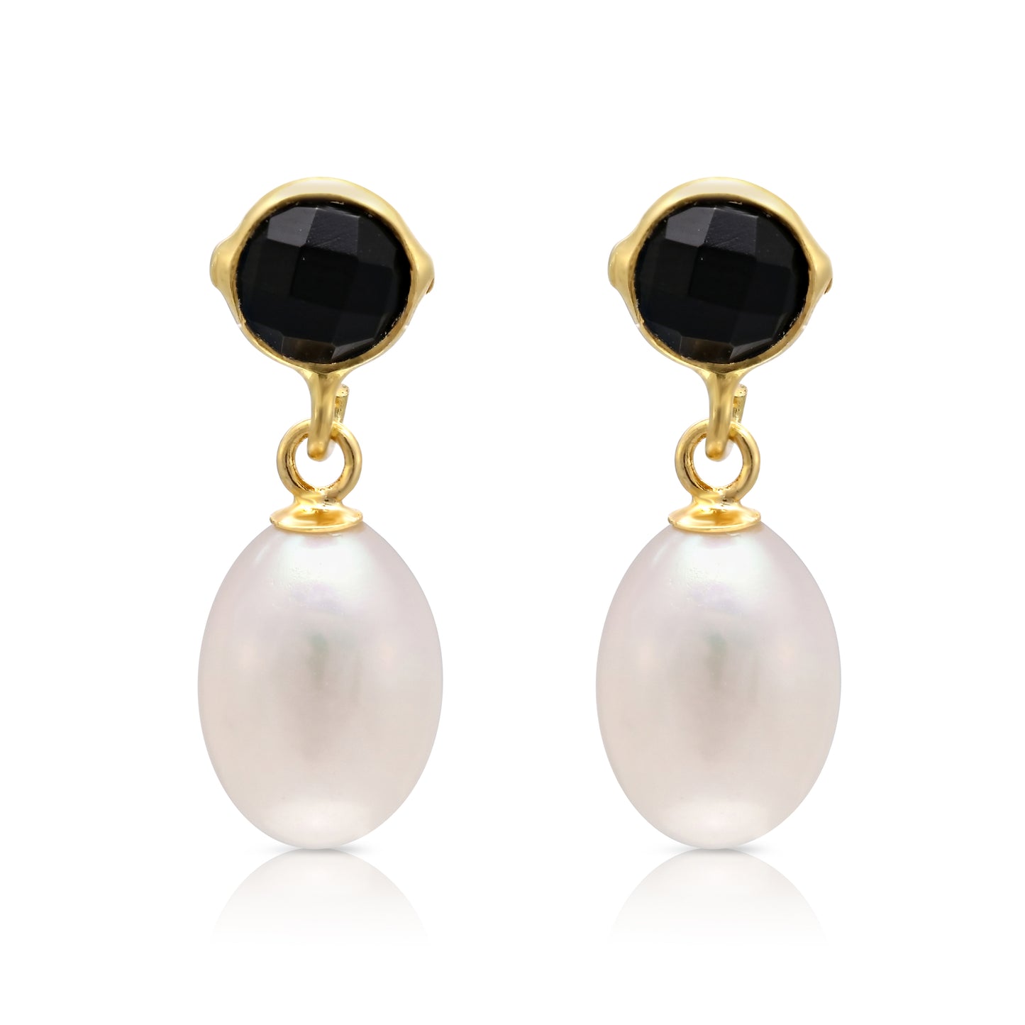 Clara spinel & cultured freshwater pearl drop earrings