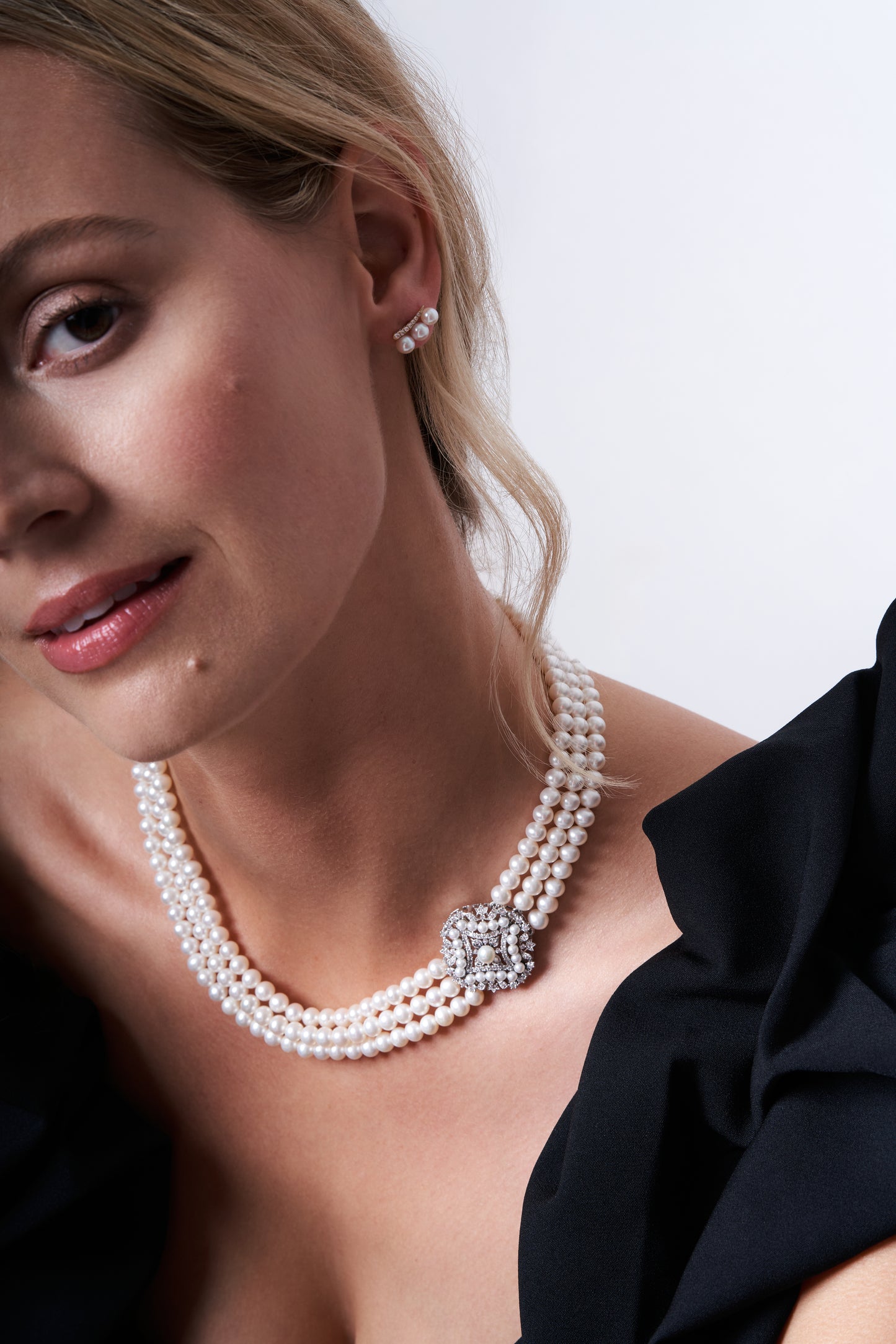 Freshwater Pearl Necklace with 14k Filigree Clasp | Adler's of New Orleans