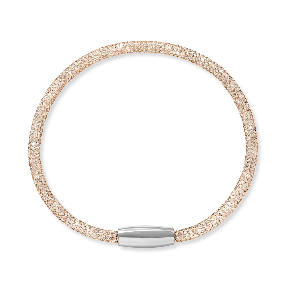 
                  
                    Credo rose gold mesh crystal bracelet
                  
                