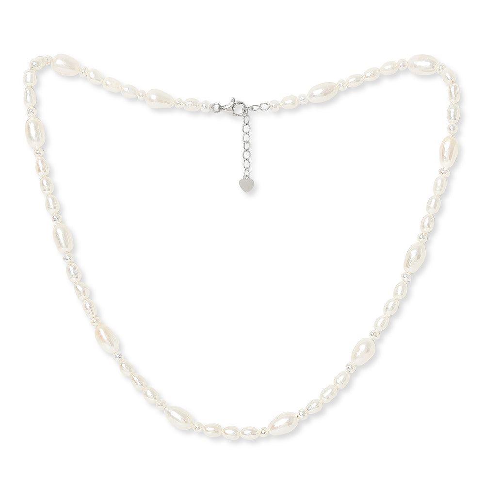 
                  
                    Gratia mixed shape cultured freshwater pearl necklace
                  
                