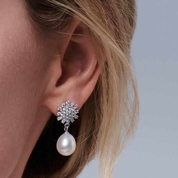 
                  
                    Stella Sparkle Drop Earrings With Cultured Freshwater Pearls
                  
                