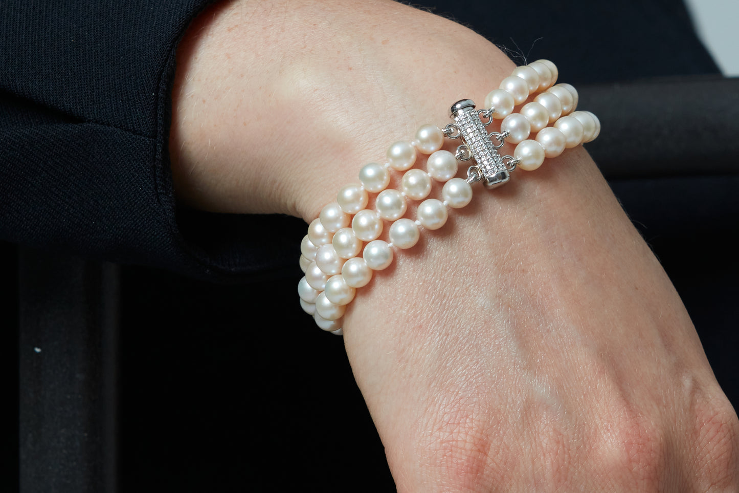 Buy Natural Pearl AAA Large 10 Mm Freshwater Bracelet With Silver Clasp  Online in India - Etsy