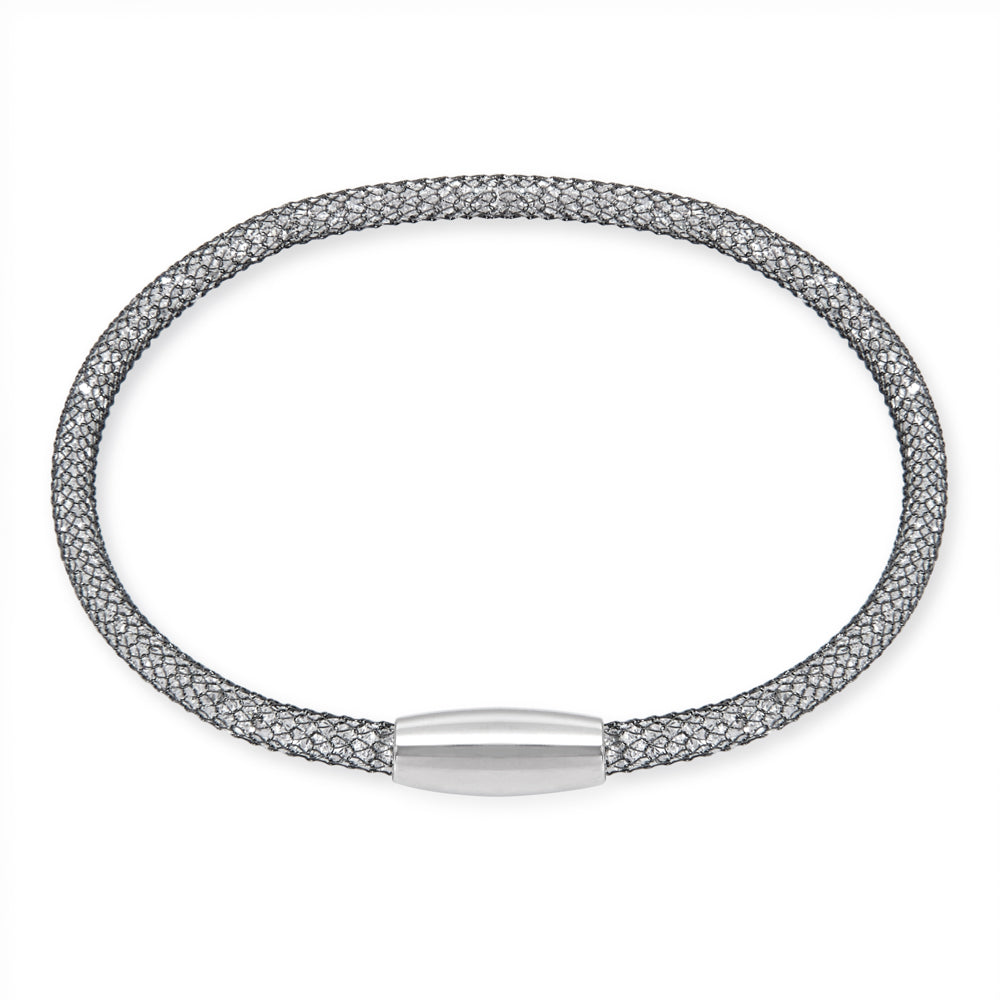 
                  
                    Credo dark silver mesh crystal bracelet
                  
                