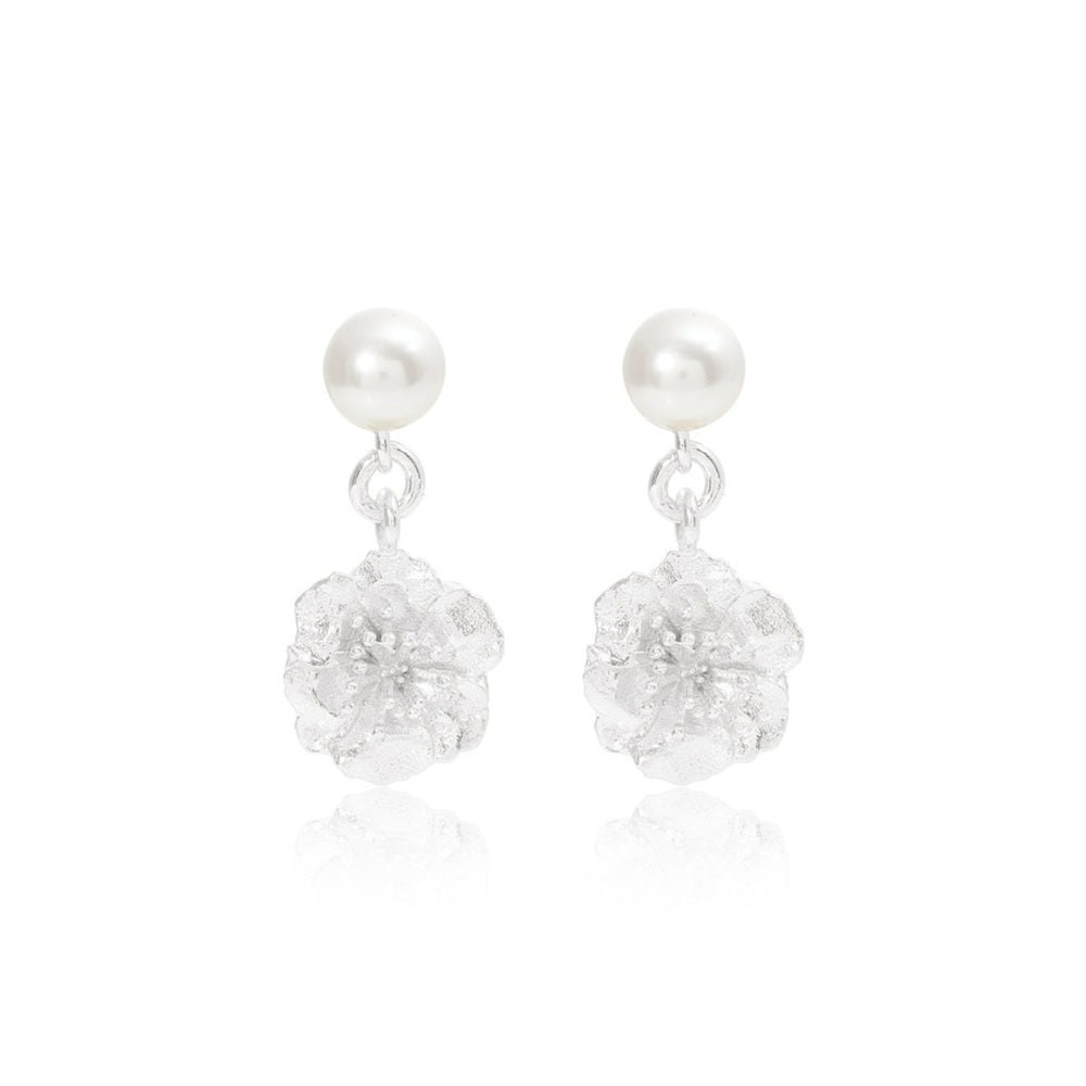 
                  
                    Vita Silver Cherry Blossom & Cultured Freshwater Pearl Drop Earrings
                  
                