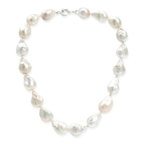 Load image into Gallery viewer, Decus large cultured freshwater &amp;#39;fireball&amp;#39; pearl necklace
