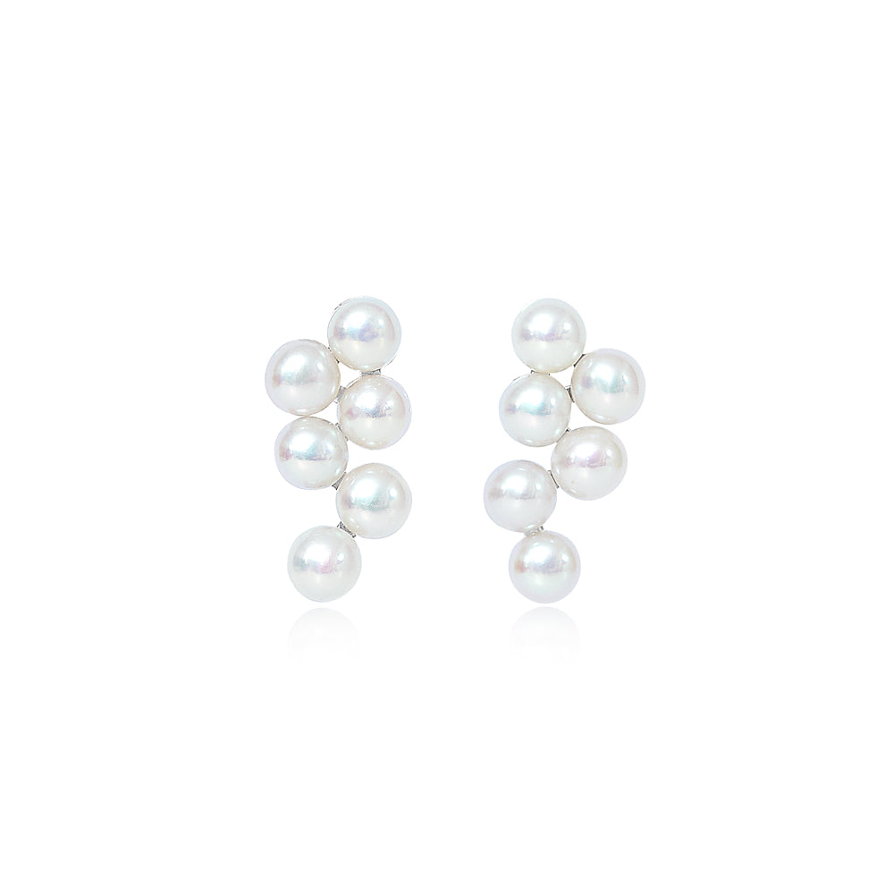
                  
                    Gratia cultured freshwater pearl wave stud earrings
                  
                