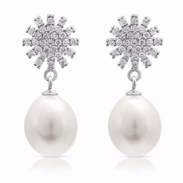 
                  
                    Stella Sparkle Drop Earrings With Cultured Freshwater Pearls
                  
                